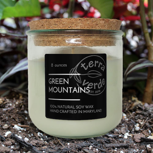 Green Mountains 8oz Soy Candle
